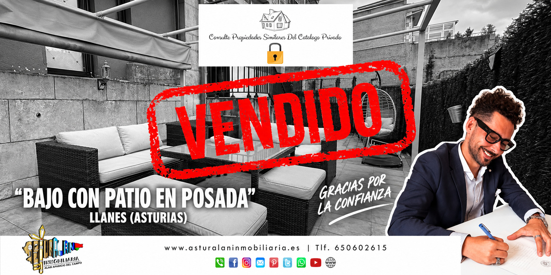 🏡🔒 VENDIDO | Bajo con patio en Posada – Llanes (Asturias)