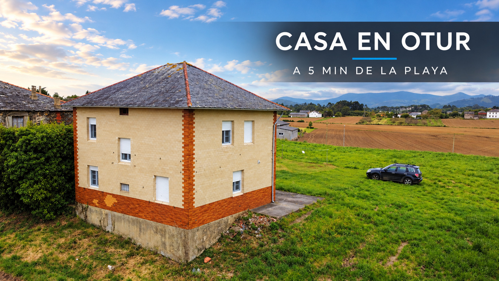 Casa de campo con segunda vivienda, hórreo y finca de 22.835 m² cerca de la playa de Otur